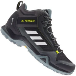 Adidas Performance Terrex AX3 Gore-Tex Mid Hikingschuhe Core Black/White/Acid Yellow Herren