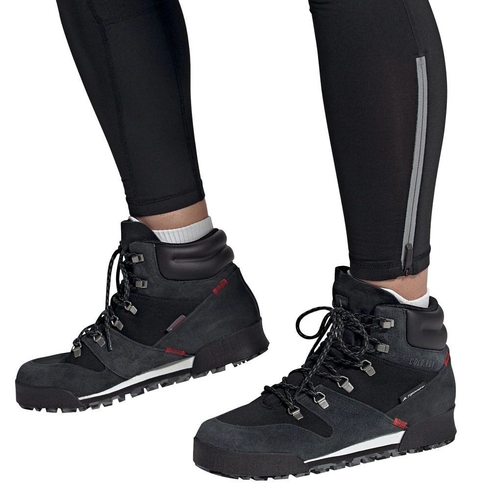 Adidas Performance Terrex Snowpitch Cold.RDY Wanderstiefel Core Black/Scarlet Herren – Bild 7