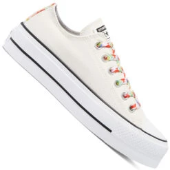 Converse CT All Star Open Platform Sneaker Egret/White/Bright Poppy Damen