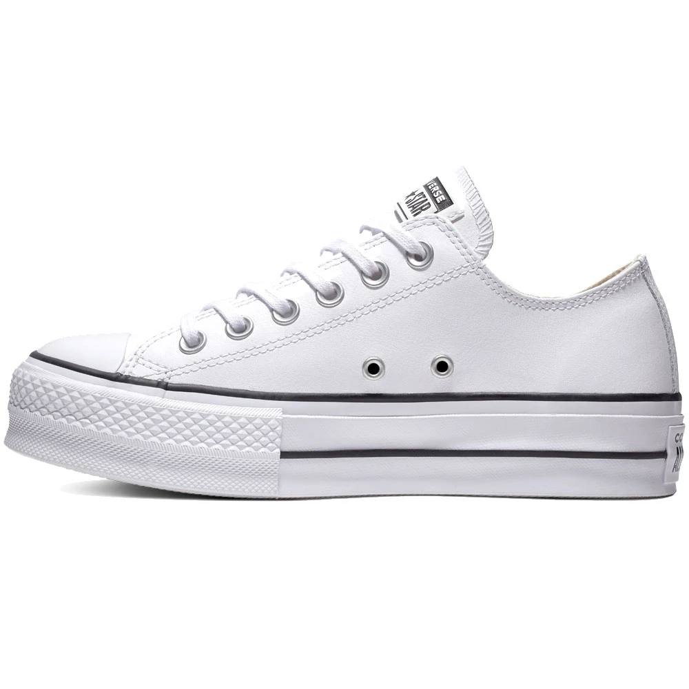 Converse CT All Star Clean Lift OX Plateaus White/Black/White Damen – Bild 2