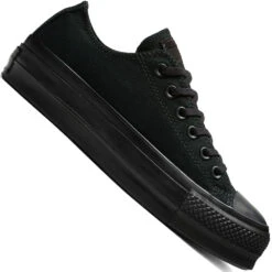 Converse CT All Star Clean Lift OX Plateau-Sneaker Black/Black/Black Damen