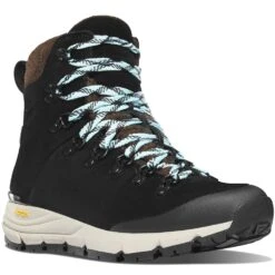 Danner Womens Arctic 600 Side-Zip 7 Winterschuhe Black/Spark Blue Damen
