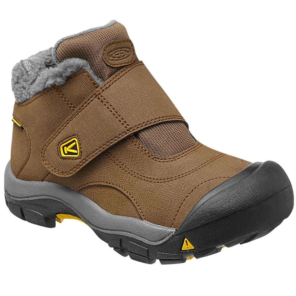 Keen Kootenay WP Children Winterstiefel Dark Earth/Yellow Kinder – Bild 8