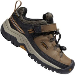 Keen Targhee Low WP Children Halbschuhe Dark Earth/Golden Brown Kinder