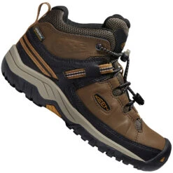 Keen Targhee Mid WP Youth Wanderschuhe Dark Earth/Golden Brown Kinder