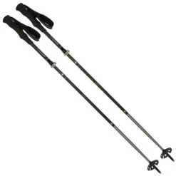 Komperdell Carbon FXP4 Expedition Vario Faltstöcke Schwarz/Silber Damen, Herren