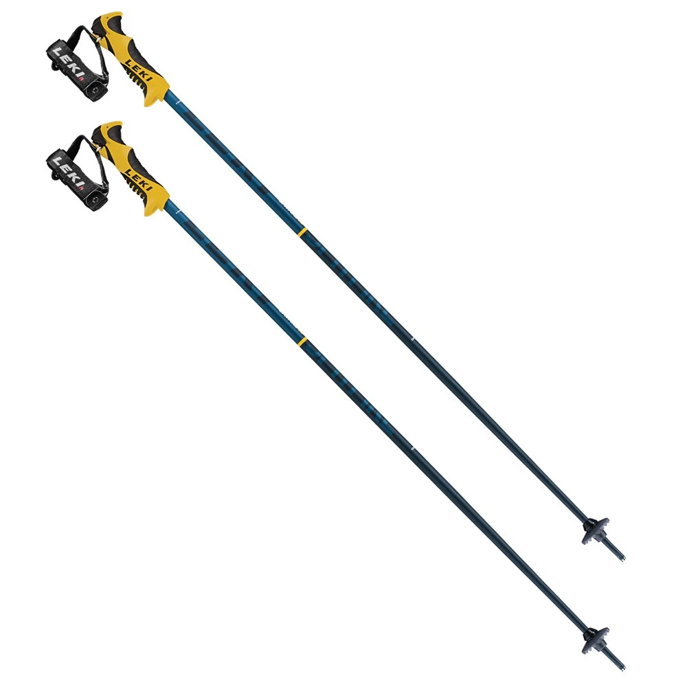 Leki Spitfire Lite S Kinder-Skistöcke Denim Blue Kinder