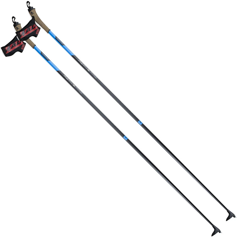 Madshus Active Pro Pole Langlaufstöcke Black/Blue Damen, Herren