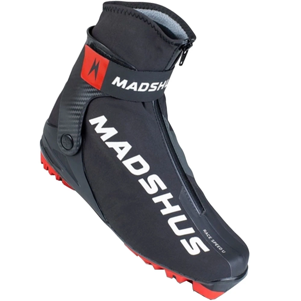 Madshus Race Speed Universal Langlaufschuhe Black/Red Damen, Herren