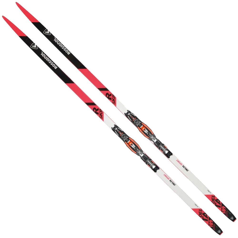 Rossignol Delta Sport R-Skin Stiff Langlaufset Red/White/Black Damen, Herren