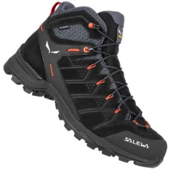 Salewa Alp Mate Mid WP Hikingschuhe Black Out/Fluo Orange Herren