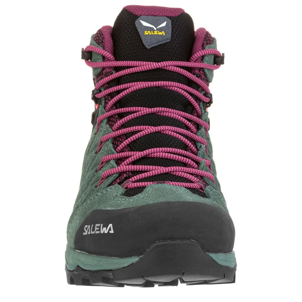 Salewa Alp Mate Mid WP Wanderschuhe Duck Green/Rhododendron Damen – Bild 2