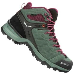 Salewa Alp Mate Mid WP Wanderschuhe Duck Green/Rhododendron Damen