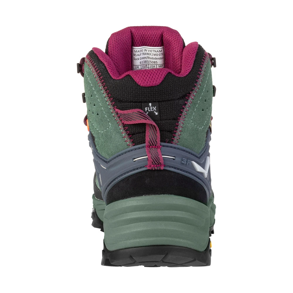 Salewa Alp Trainer 2 Mid GTX Trekkingboots Duck Green/Rhododendon Damen – Bild 3
