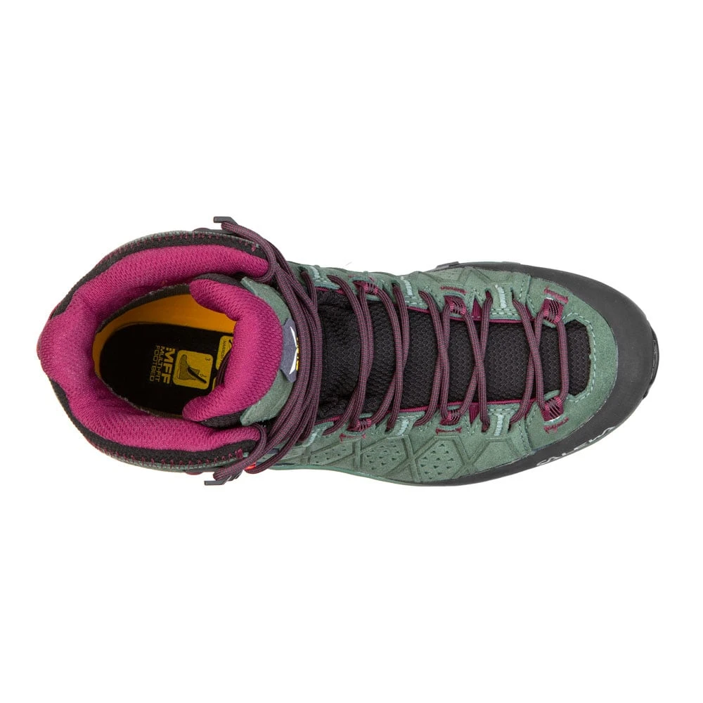 Salewa Alp Trainer 2 Mid GTX Trekkingboots Duck Green/Rhododendon Damen – Bild 4