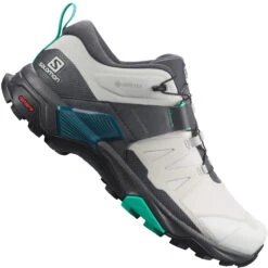 Salomon X Ultra 4 Gore-Tex Hiking-Halbschuhe Lunar Rock/Ebony/Mint Leaf Damen