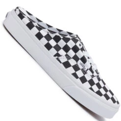 Vans Authentic Mule Schlappe (Checkerboard) Black/True White Damen, Herren