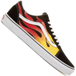 Vans Old Skool Skateschuhe Flame/Black/True White Damen, Herren