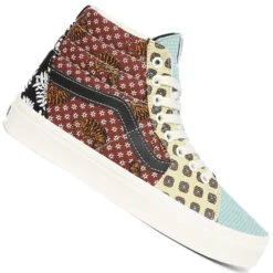 Vans Sk8-Hi Canvas High-Top-Sneaker Black/True White Damen, Herren